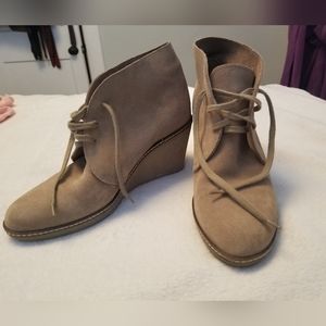 J Crew  Suede Macalister Wedge Heels